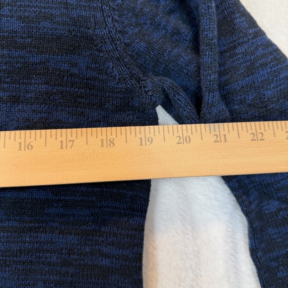 Kangol Vintage Sweater Mens Size Large Blue Knit 1/4 Zip Preppy 100% Cotton - Picture 8 of 10